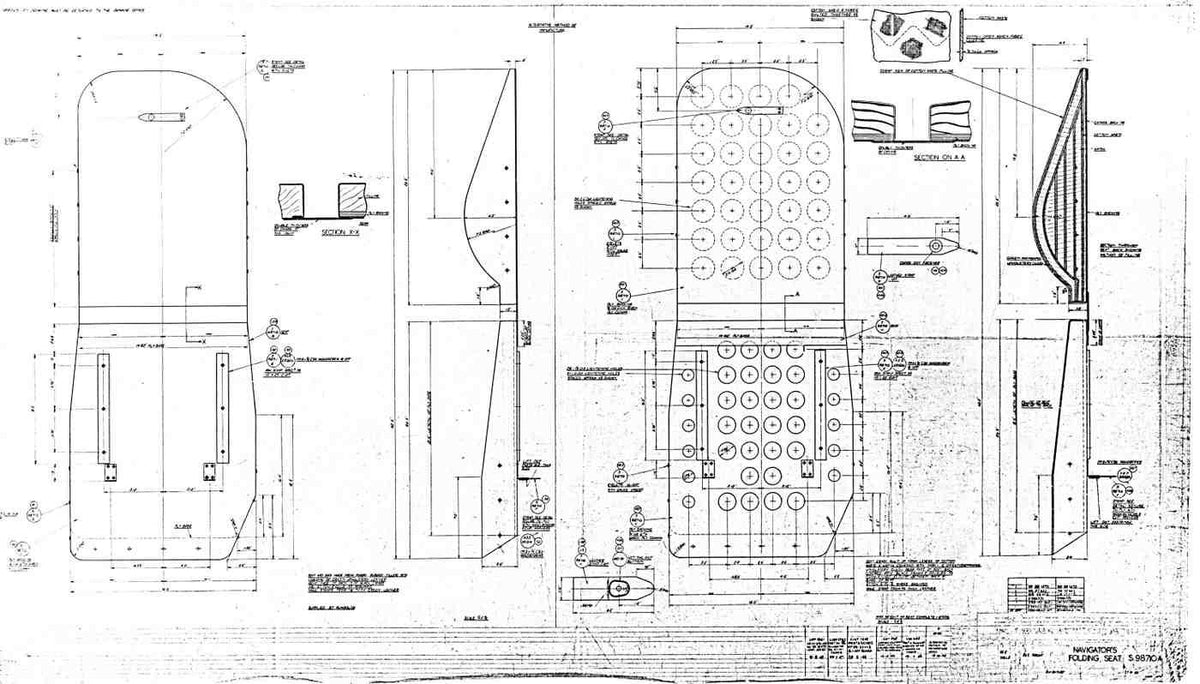 DH Mosquito Blueprints sm_navigators_folding_seat_000752c1 A4 Photo Print