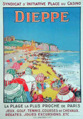 DIEPPE Vintage Advert A4 Photo Print
