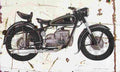 DKW IFA BK350 1956 Aged Vintage A4 Photo Print
