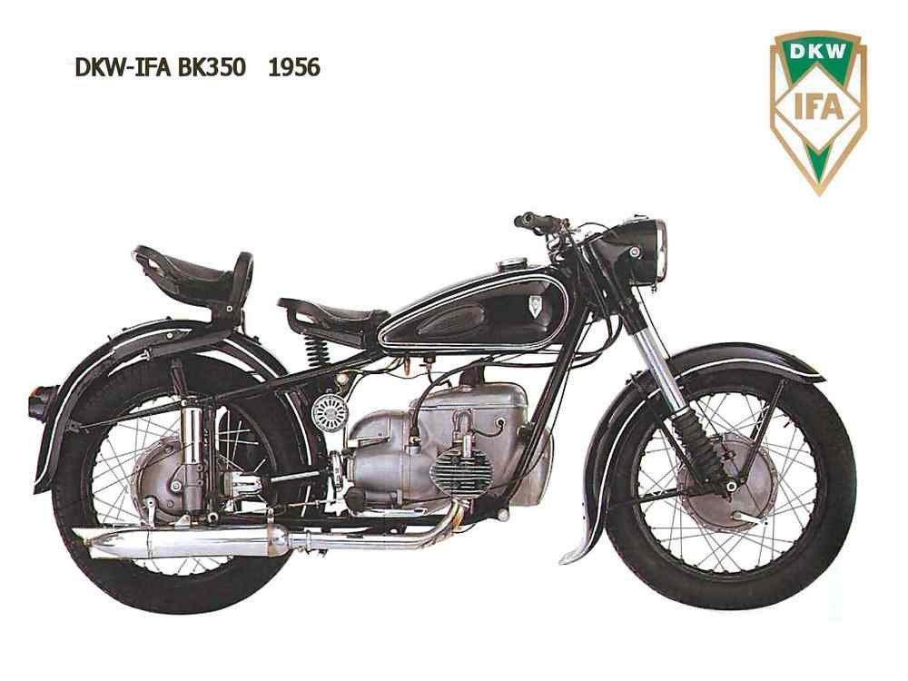 DKW IFA BK350 1956 motorbike A4 Photo Print