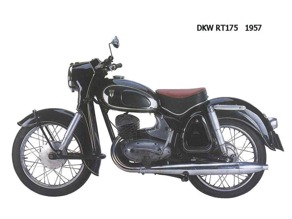 DKW RT175 1957 motorbike A4 Photo Print