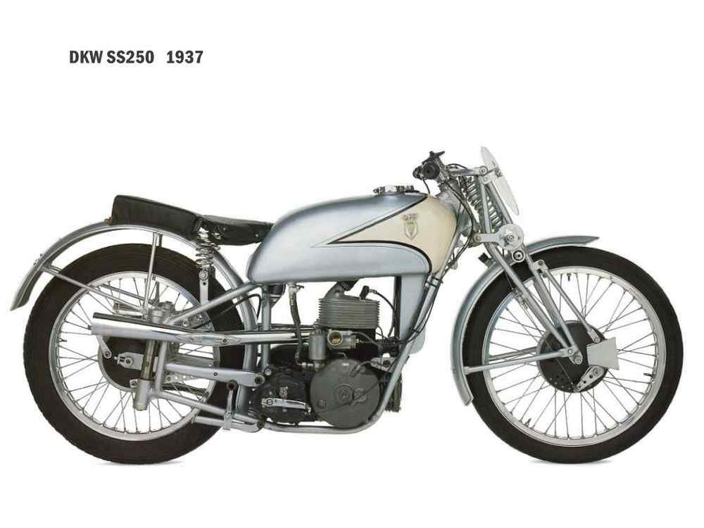 DKW SS250 1937 motorbike A4 Photo Print