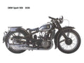DKW Sport500 1936 motorbike A4 Photo Print