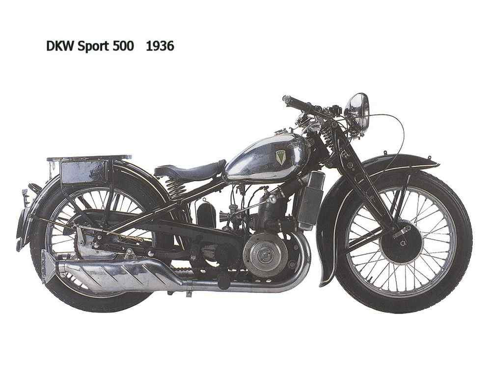 DKW Sport500 1936 motorbike A4 Photo Print