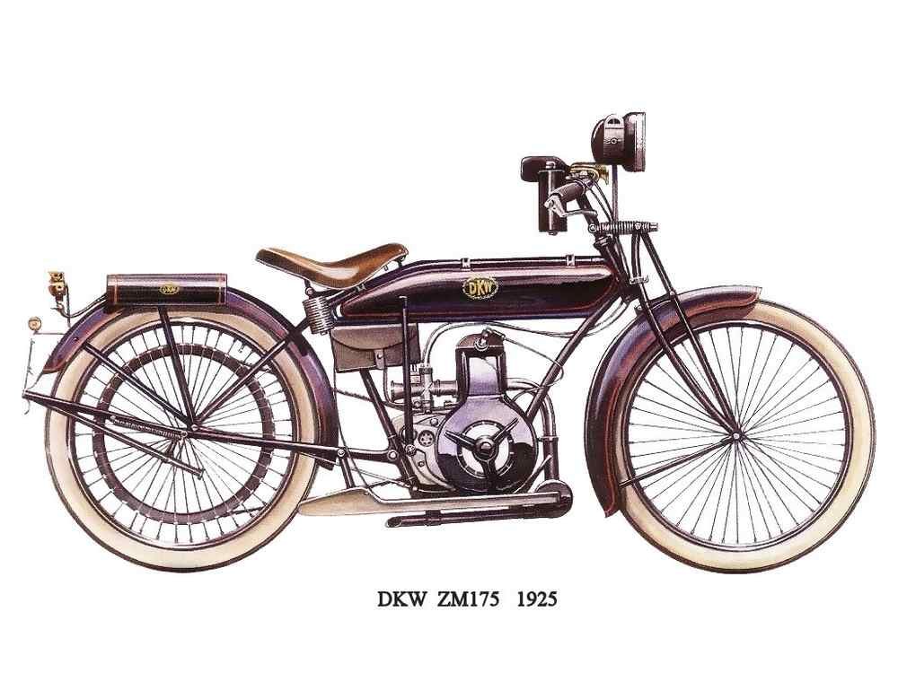 DKW ZM175 1925 motorbike A4 Photo Print