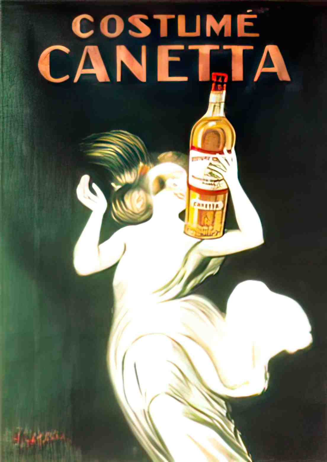 DRAP1009, Costume Canetta  Advert A4 Photo Print