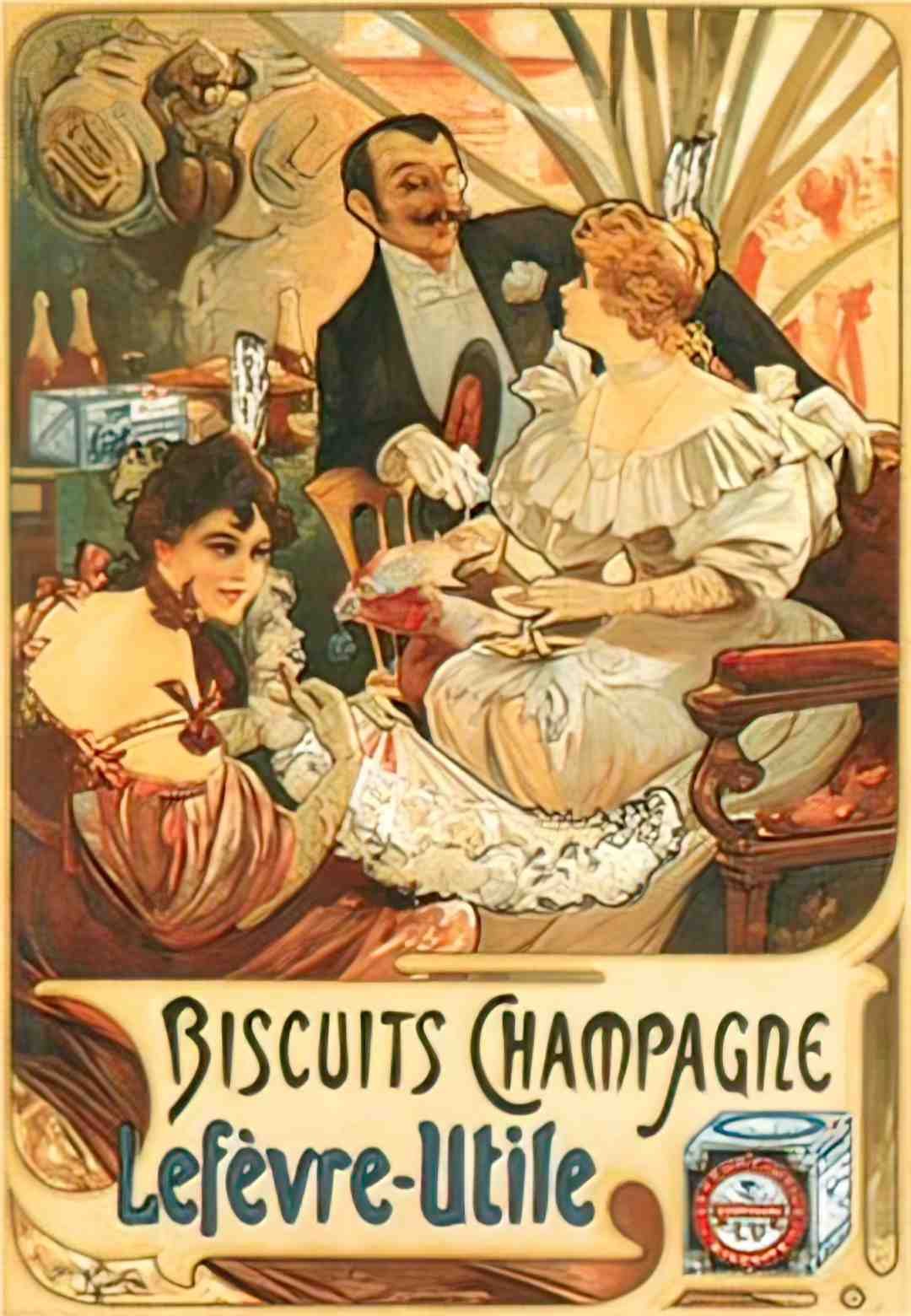 DRCC1062H, Biscuits Champag Advert A4 Photo Print