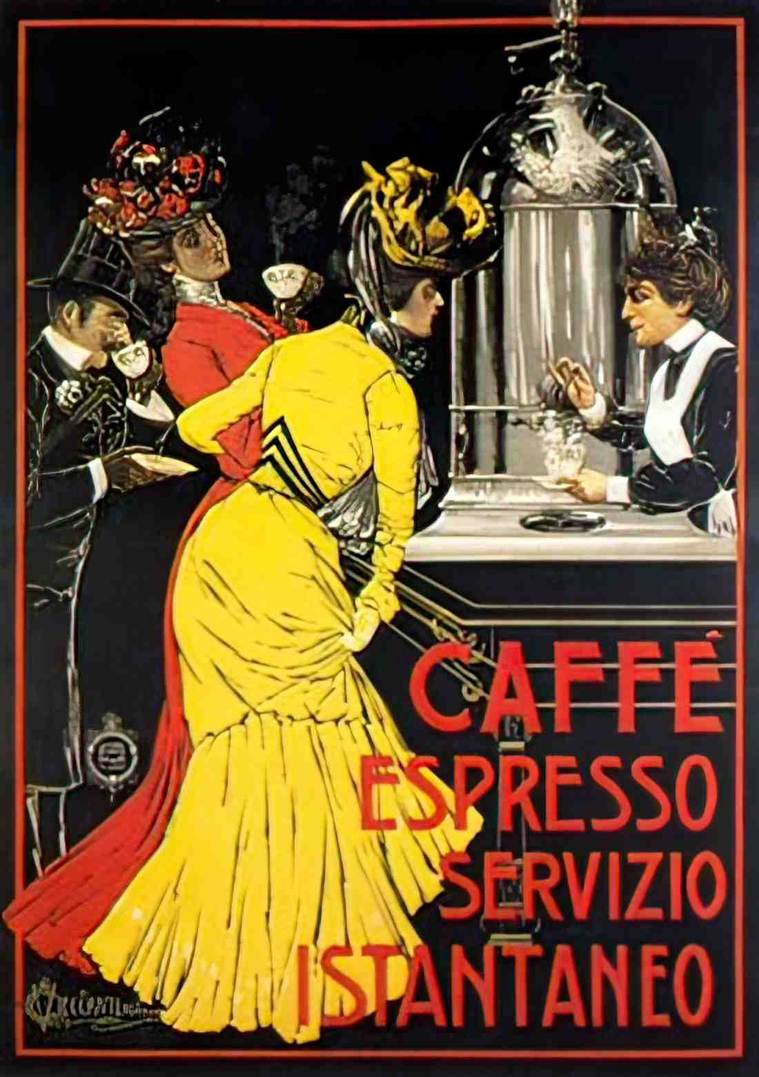 DRNA1004, Caffe Espresso, 1 Advert A4 Photo Print