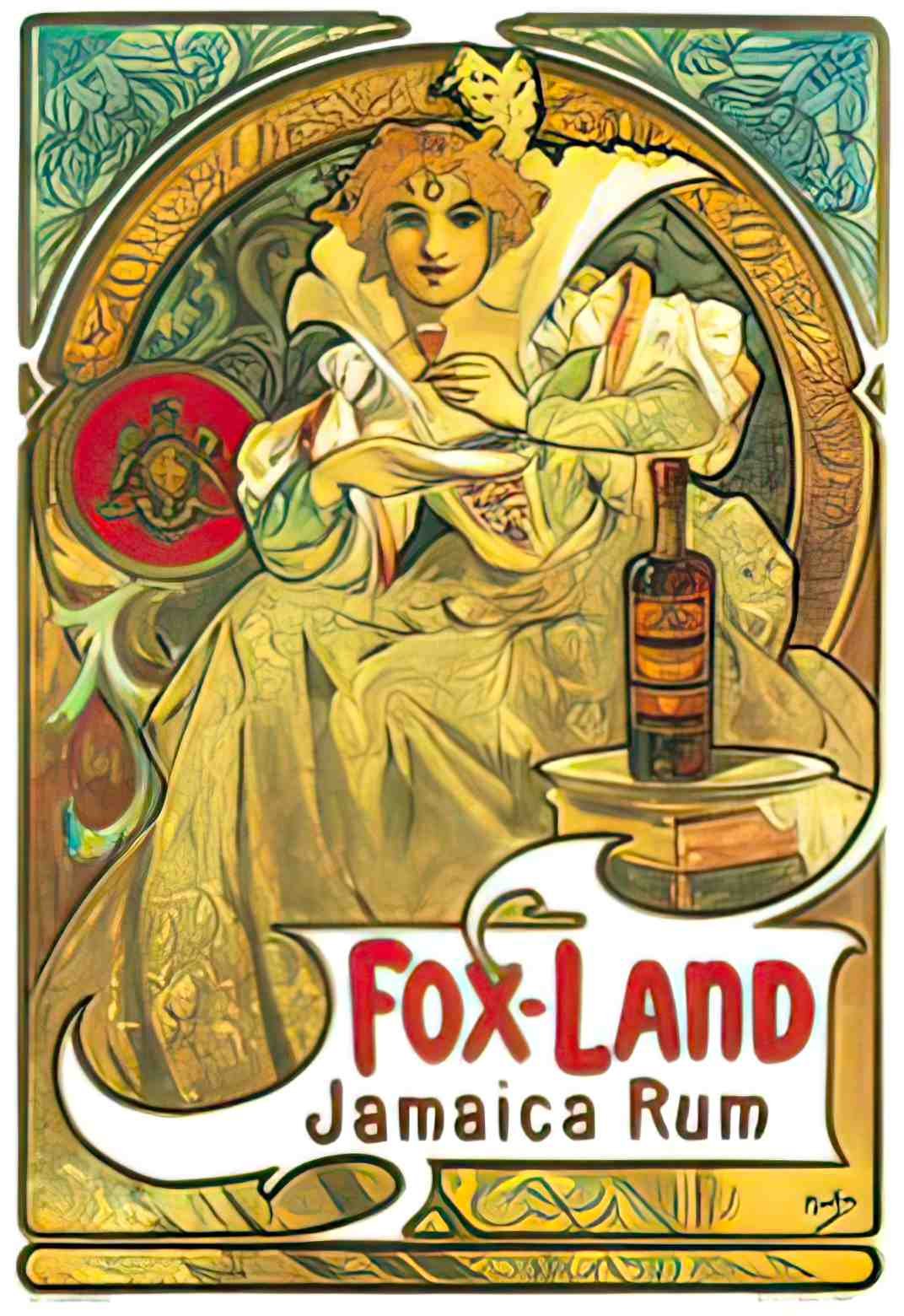 DRSP1018, Fox Land Jamaican Advert A4 Photo Print