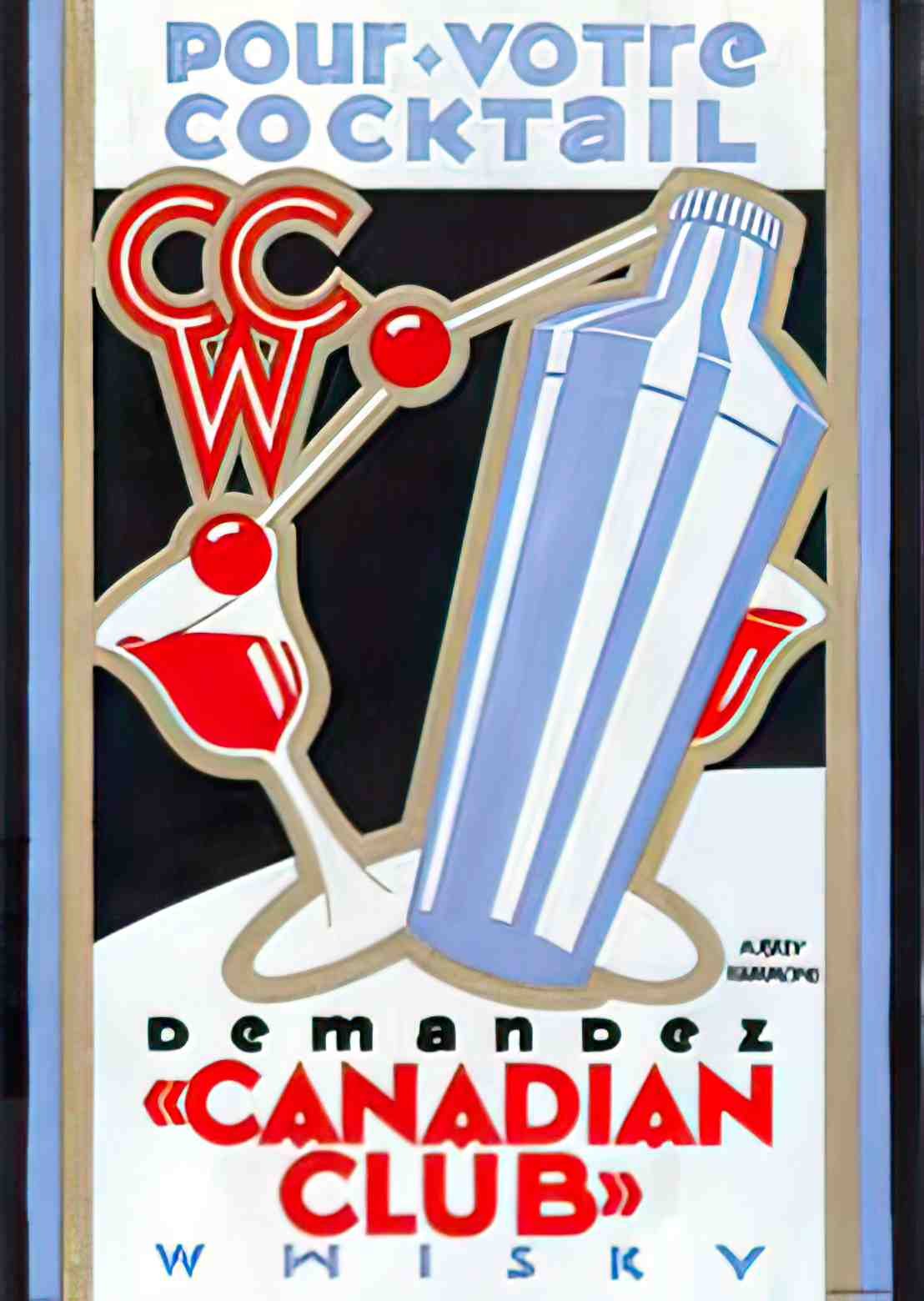 DRSP1023, Canadian Club Coc Advert A4 Photo Print