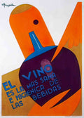 DRWN1038, El Vino  Advert A4 Photo Print