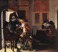 DUYSTER Willem Cornelisz Soldiers beside a Fireplace Art A4 Photo Print