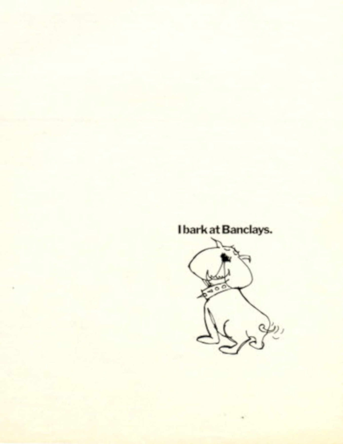 Dachshund Banclays Bark 1970s Vintage Retro Advert