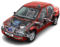 Dacia Logan 2004 cutaway A4 Photo Print