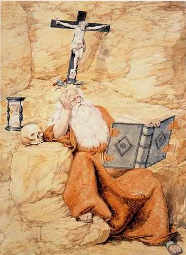 Dadd Richard A Hermit A4 Photo Print
