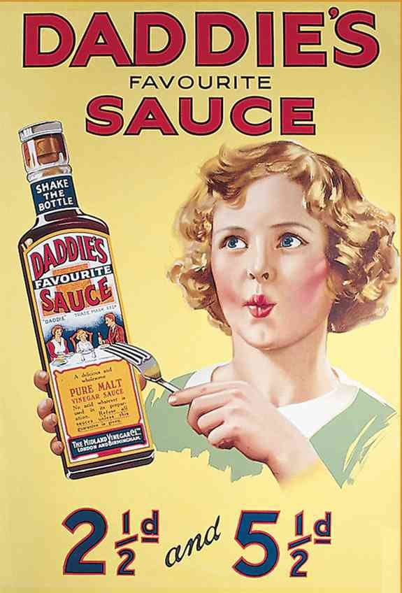 Daddies Sauce Vintage Advert A4 Photo Print