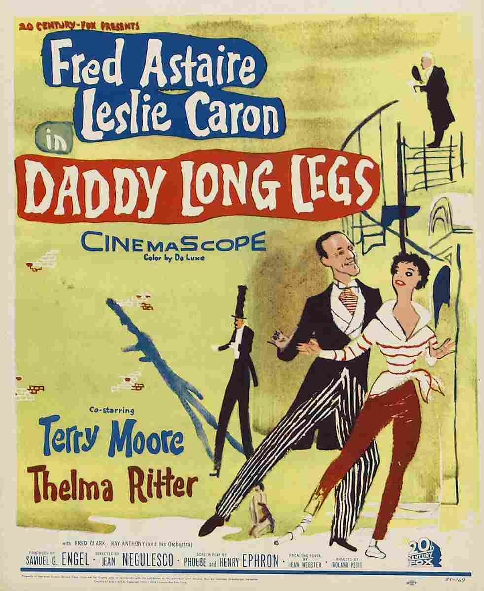 Daddy Long Legs 1955 01  film star poster A4 Photo Print