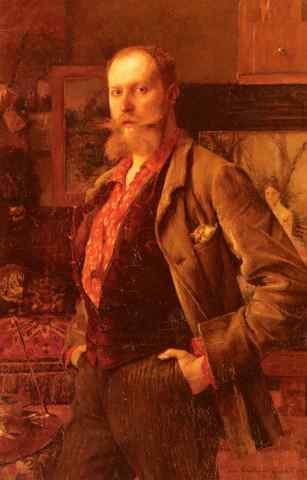 Dagnan Bouveret Portrait Of Gustave Courtois A4 Photo Print