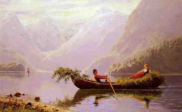 Dahl Hans The Fjord 5 A4 Photo Print