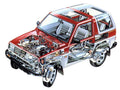 Daihatsu Rocky cutaway A4 Photo Print