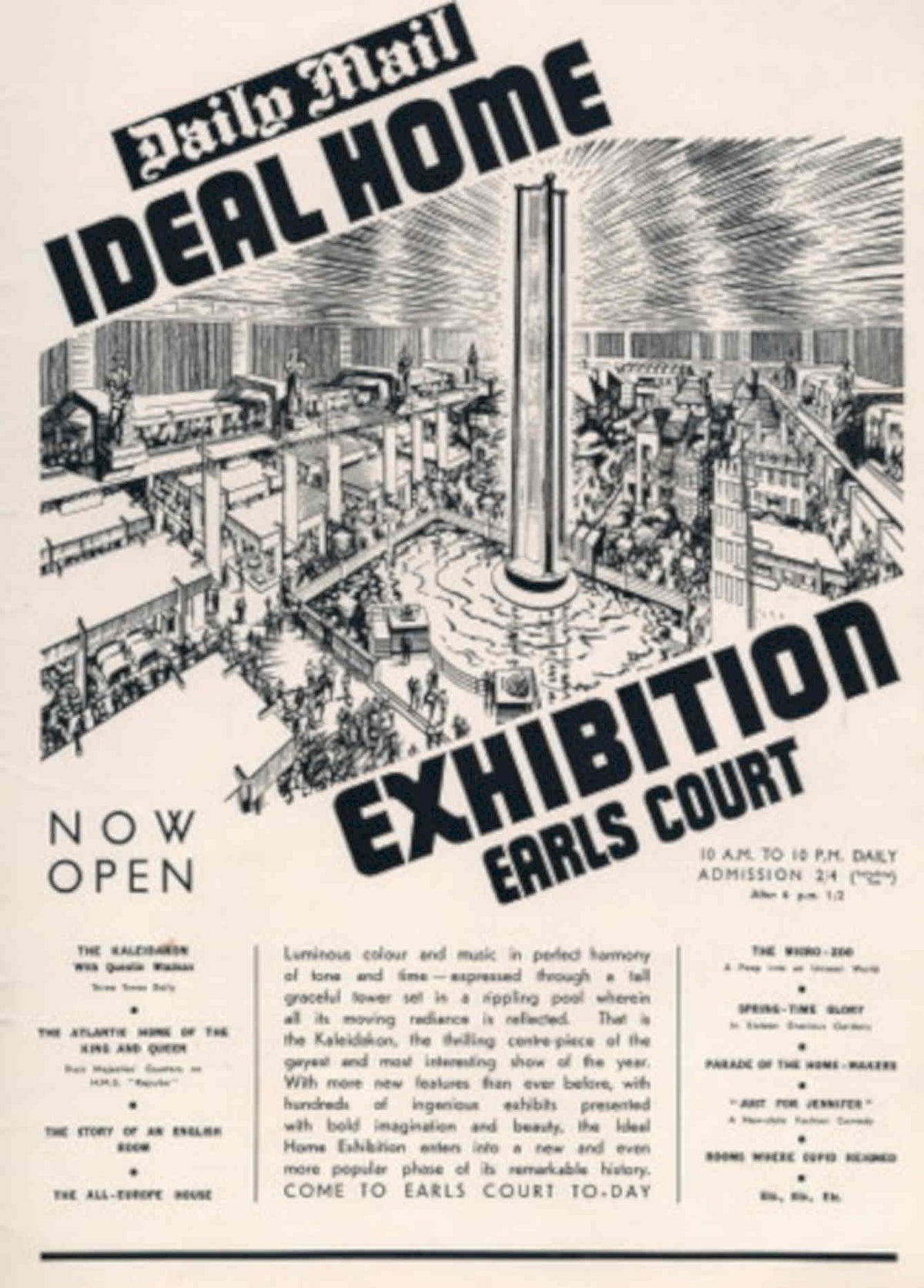 Daily Mail Home 1 1930s Vintage Retro Advert Poster