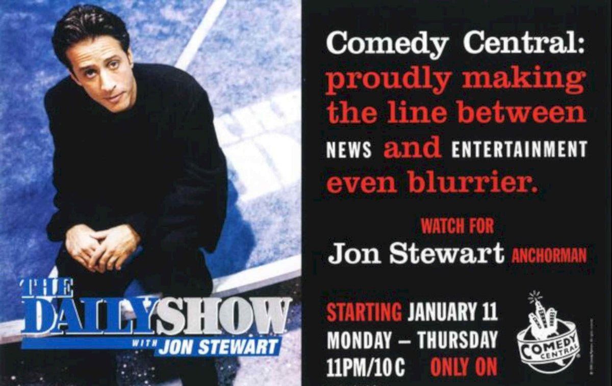 Daily Show Jon Vintage Retro Advert Poster A4 Photo Print