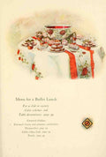Dainty and Artistic Desserts 1915 Menu for a Buffet Lunch A4 Photo Print