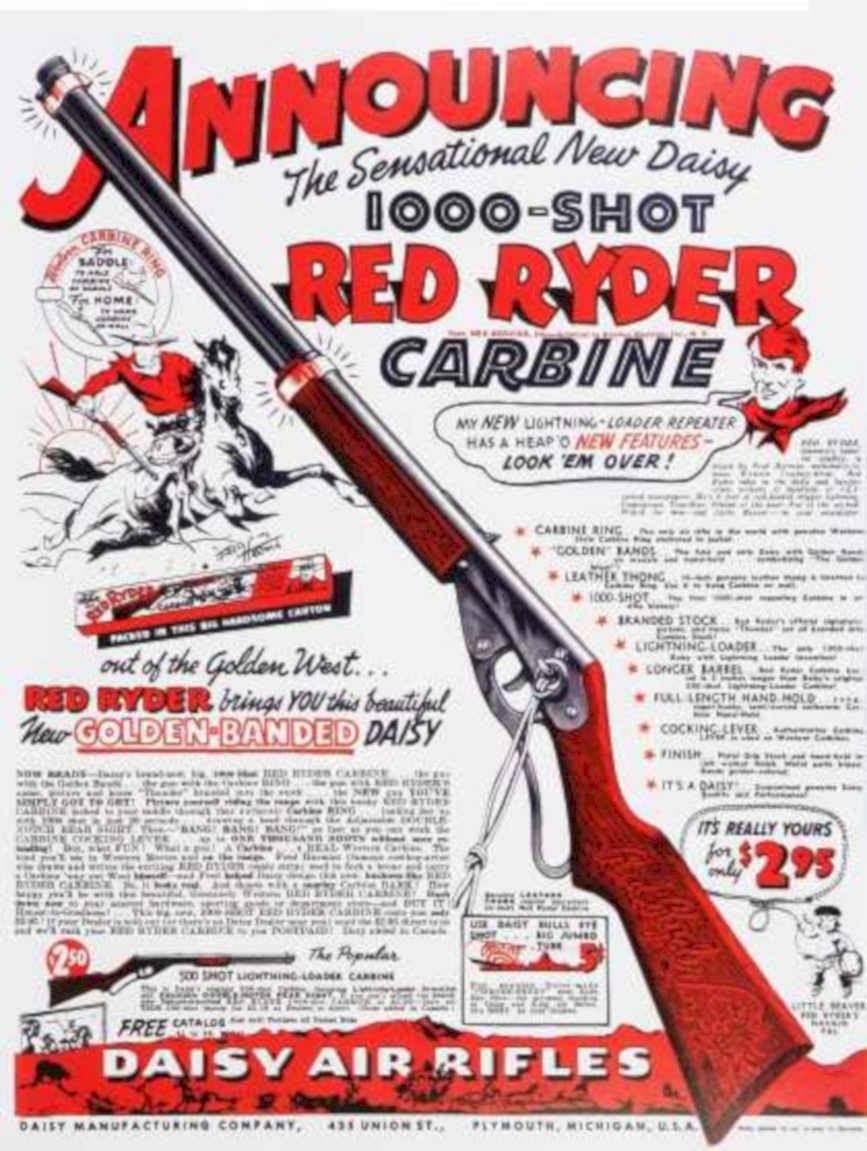 Daisy Red Ryder Vintage Retro Advert Ads A4 Photo Print