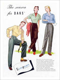 Daks Simpson Womenswear 1950s Vintage Retro Advert Poster A4 Photo Print