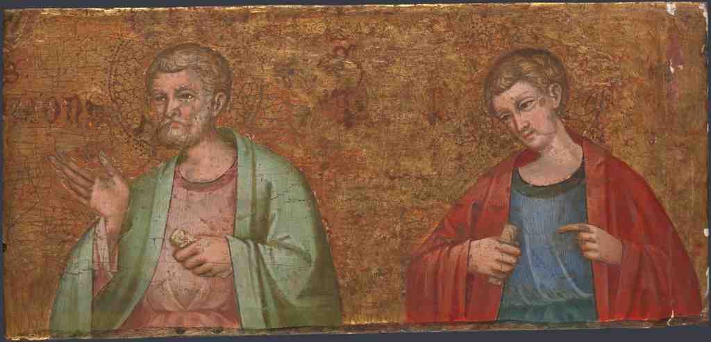 Dalmatian Two Apostles Fragment of Predella 1 A4 Photo Print