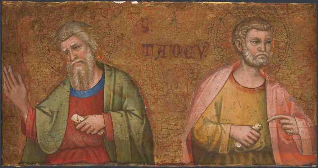 Dalmatian Two Apostles Fragment of Predella A4 Photo Print