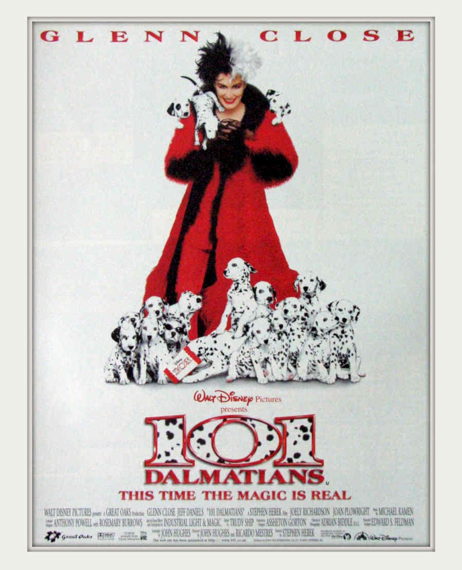 Dalmatians Cruella Magic Vintage Retro Advert Poster A4 Photo Print