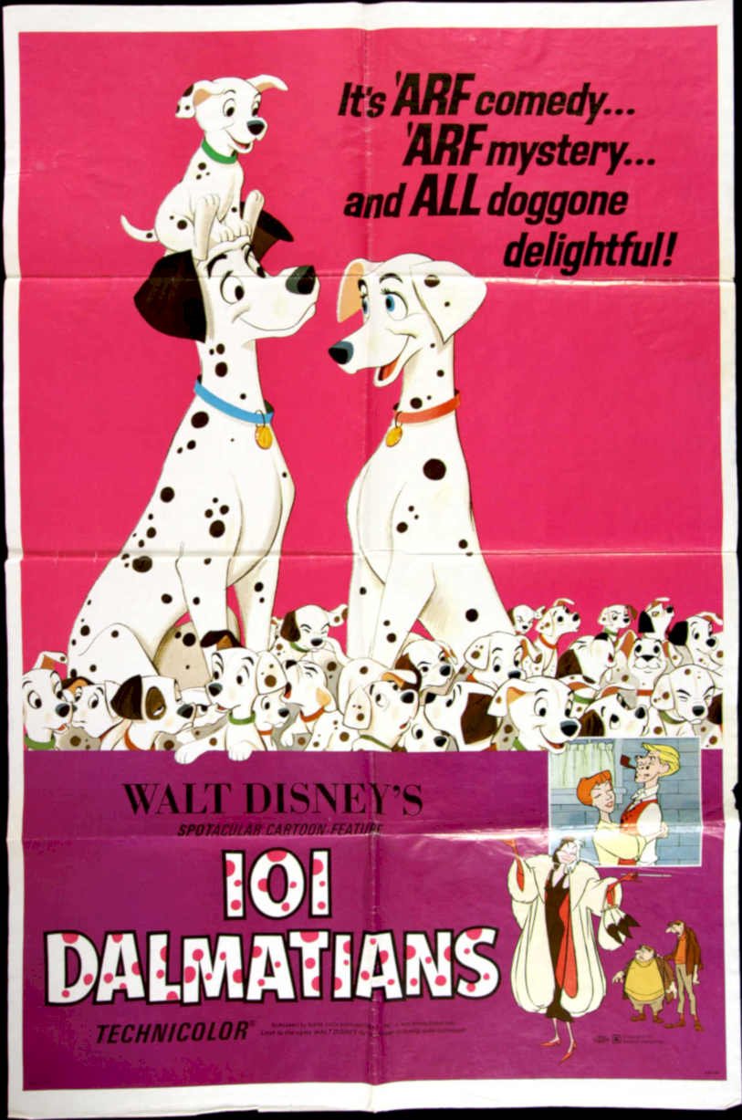 Dalmatians Puppies Pink Vintage Retro Advert Poster A4 Photo Print