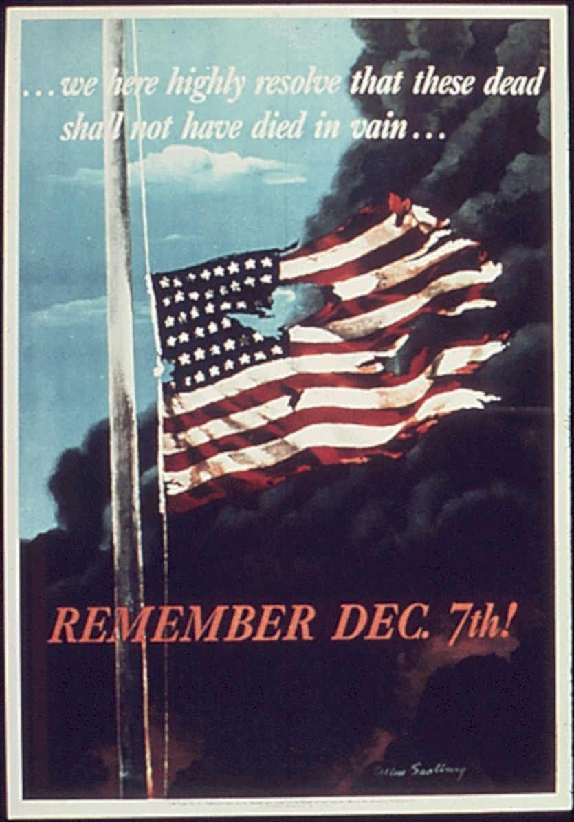 Damaged Flag Dec7 Vintage Retro Advert Poster A4 Photo Print