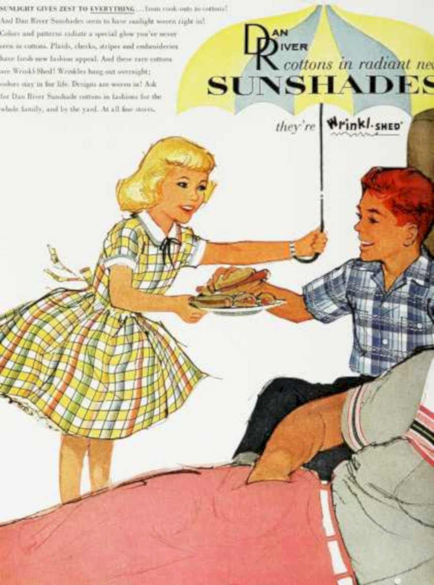 Dan River Sunshades Vintage Retro Advert Ads A4 Photo Print