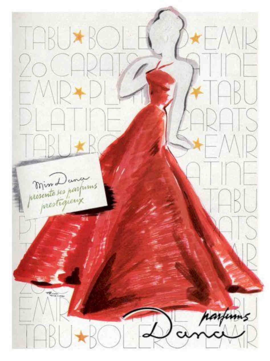 Dana Perfume Advert Vintage Retro Advert Poster A4 Photo Print