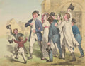 Dance Scene Eighteenth GB Cartoon Vintage Retro Advert Poster