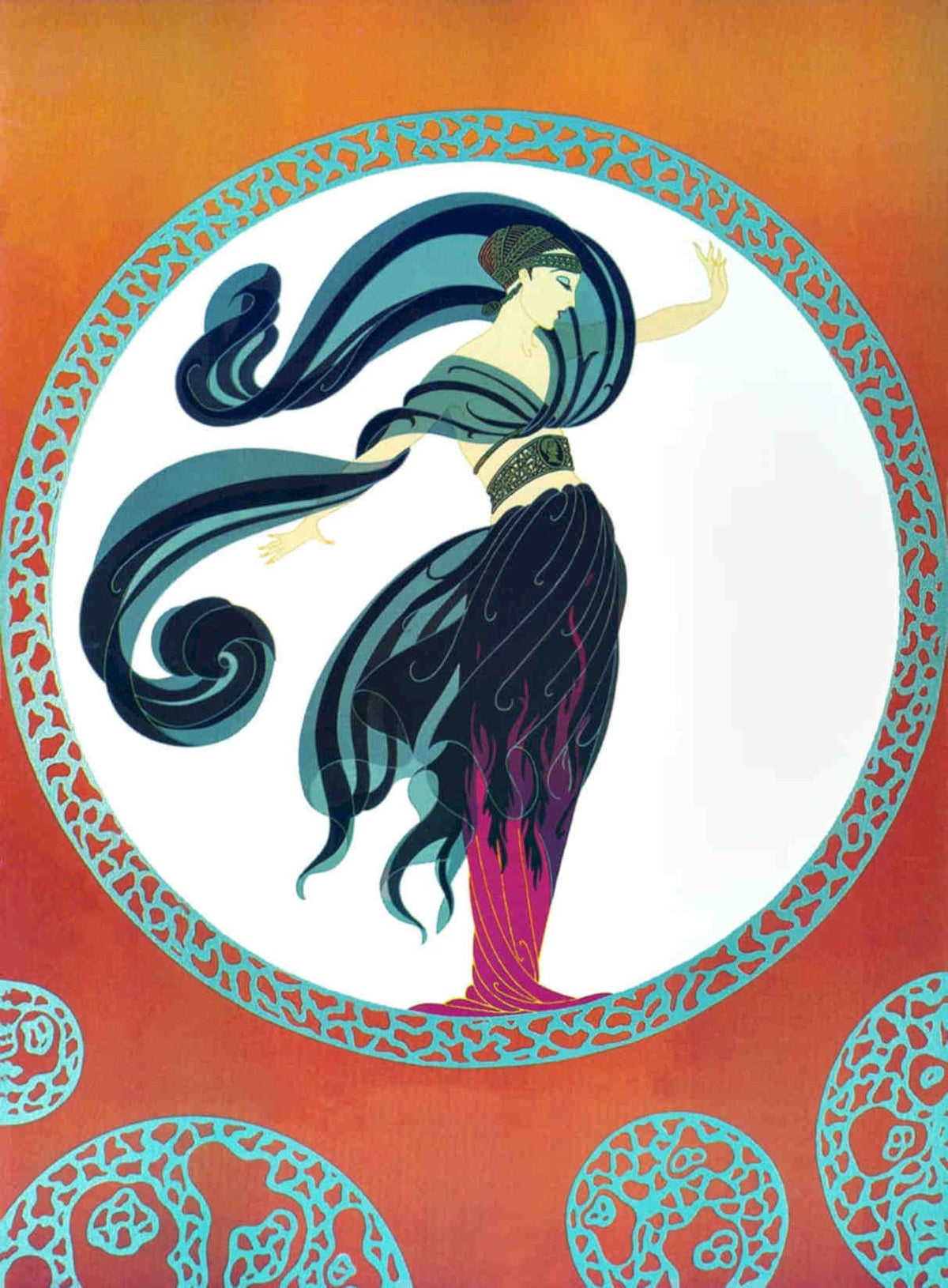 Dancer Egypt Deco Vintage Retro Advert Poster A4 Photo Print