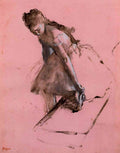 Dancer Slipping On Her Shoe Degas A4 Photo Print
