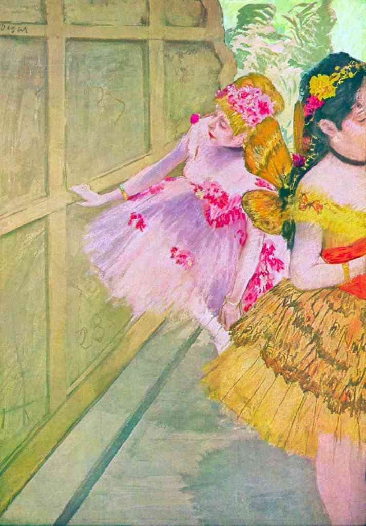 Dancers Behind A Backdrop Degas A4 Photo Print