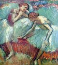 Dancers In Green Degas Impressionism A4 Photo Print