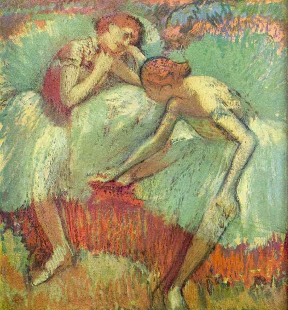 Dancers In Green Degas A4 Photo Print