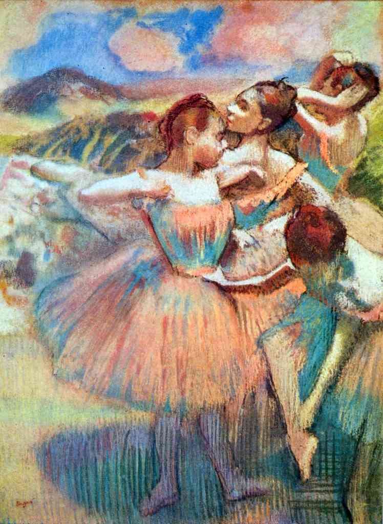 Dancers In The Landscape Degas A4 Photo Print
