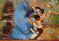 Dancers in Blue A4 Photo Print