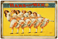 Dancing Chicks Sign Vintage Retro Advert Ads A4 Photo Print