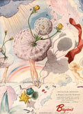 Dandelion Seed Woman 1940s Vintage Retro Advert Poster