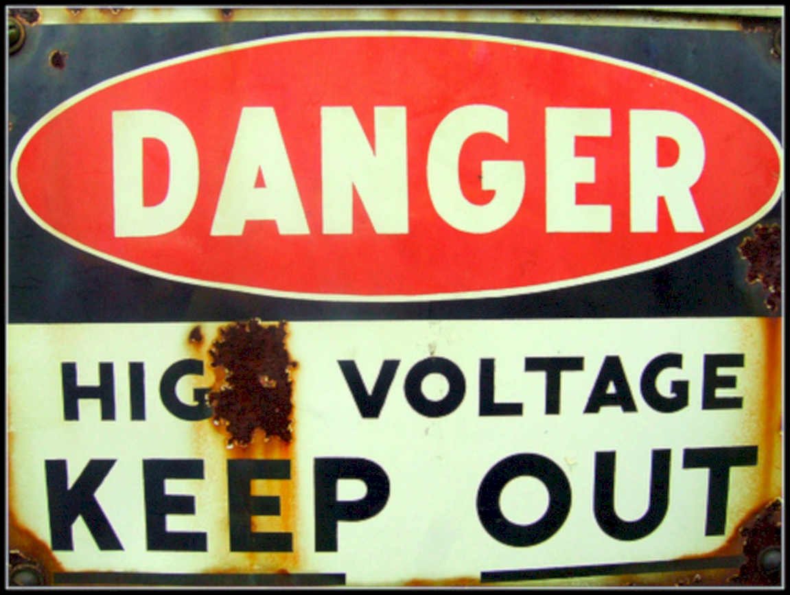 Danger High Voltage Vintage Retro Advert Ads A4 Photo Print