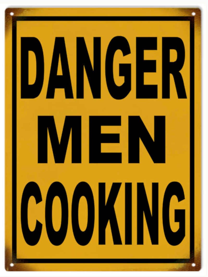 Danger Men Cooking Vintage Retro Advert Ads A4 Photo Print