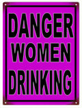 Danger Women Drinking Vintage Retro Advert Ads A4 Photo Print