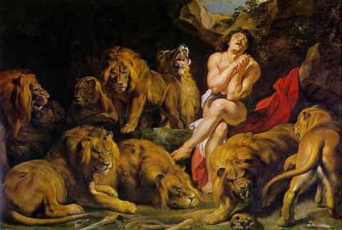 Daniel in the Lions Den A4 Photo Print